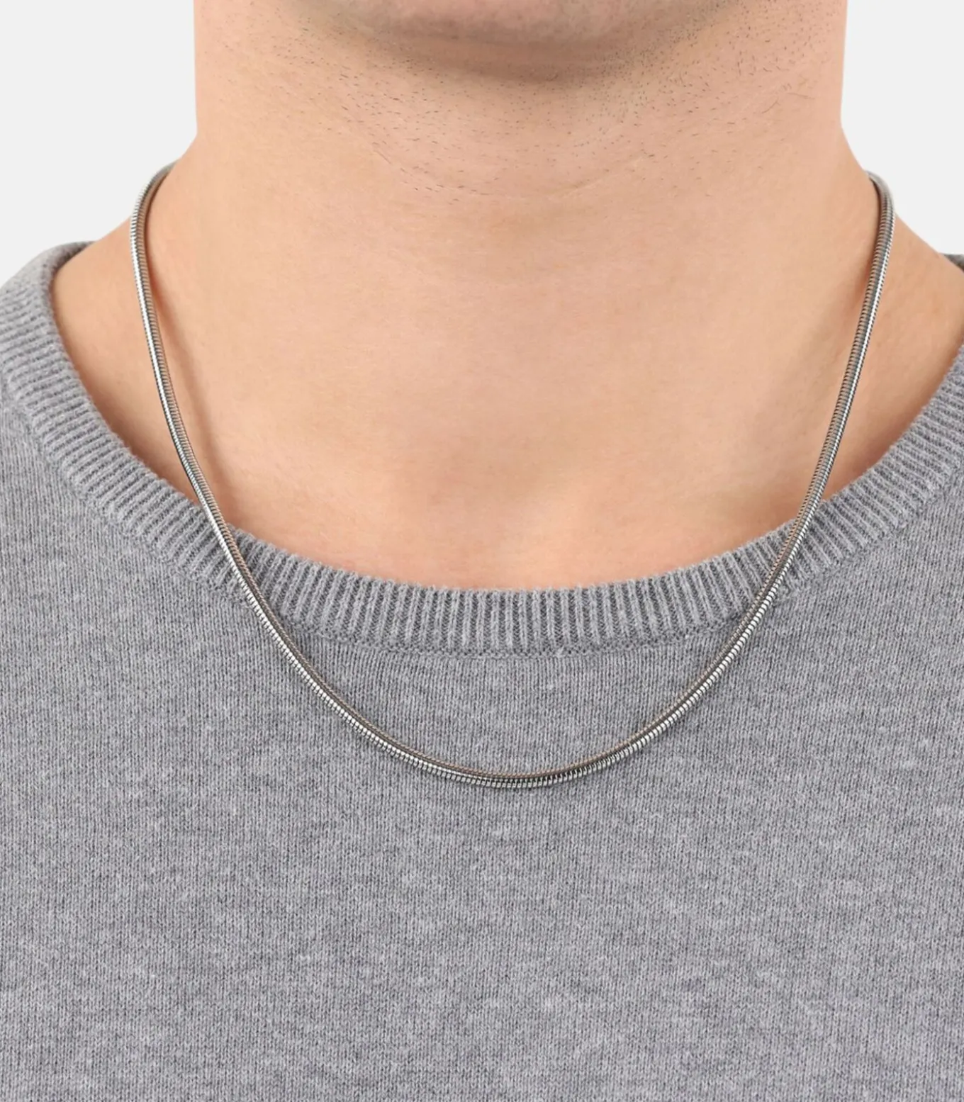 Halsketting voor mannen, roestvrij staal