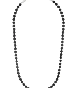 halsketting voor mannen, roestvrij staal, agaat