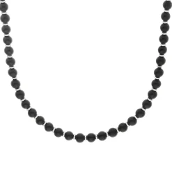 halsketting voor mannen, roestvrij staal, agaat