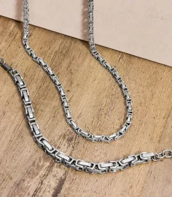 Halsketting voor mannen, roestvrij staal