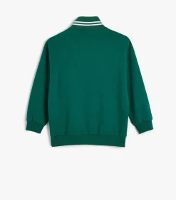 Halve ritssluiting geborduurd Sweatshirt