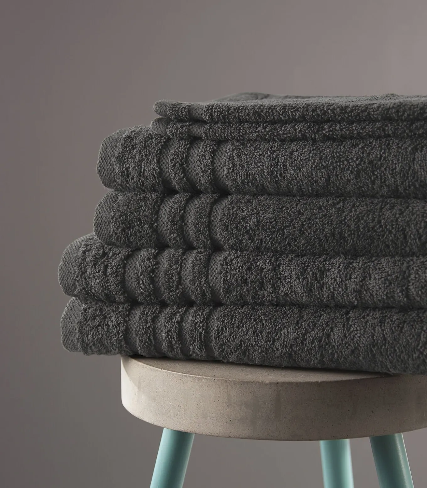 Handdoek 70 x 140 Antraciet - 10 stuks