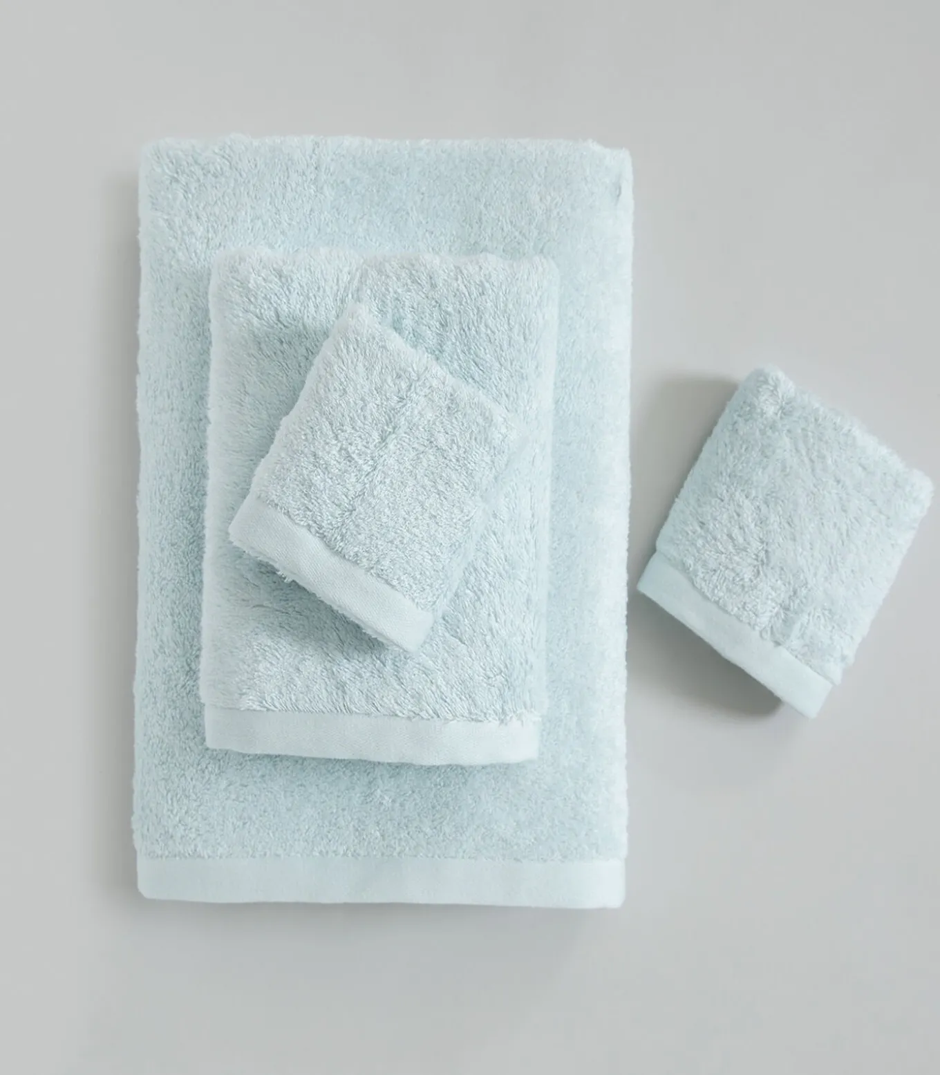 Handdoek Solid 33x33 cm Lichtblauw