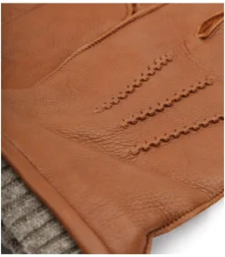 Handschoen Leer Camel