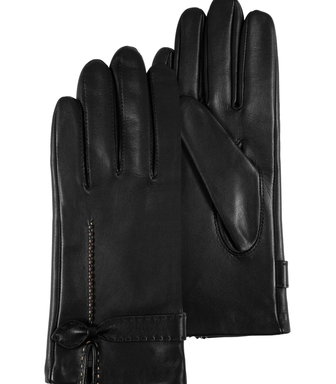 Handschoenen van lamsleer Zwarte strik