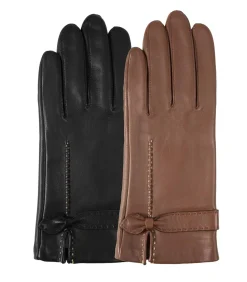 Handschoenen van lamsleer Zwarte strik