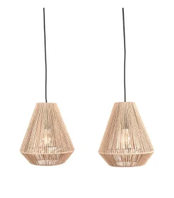 Hanglamp Ibiza Diamond 2-Lichts 80x33x150 cm