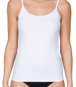 Hemdje spaghetti bandjes - 70191 microfiber - dames onderhemd - singlet dames - wit & zwart