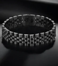 Heren Armband Jubilee - Zwart - Staal