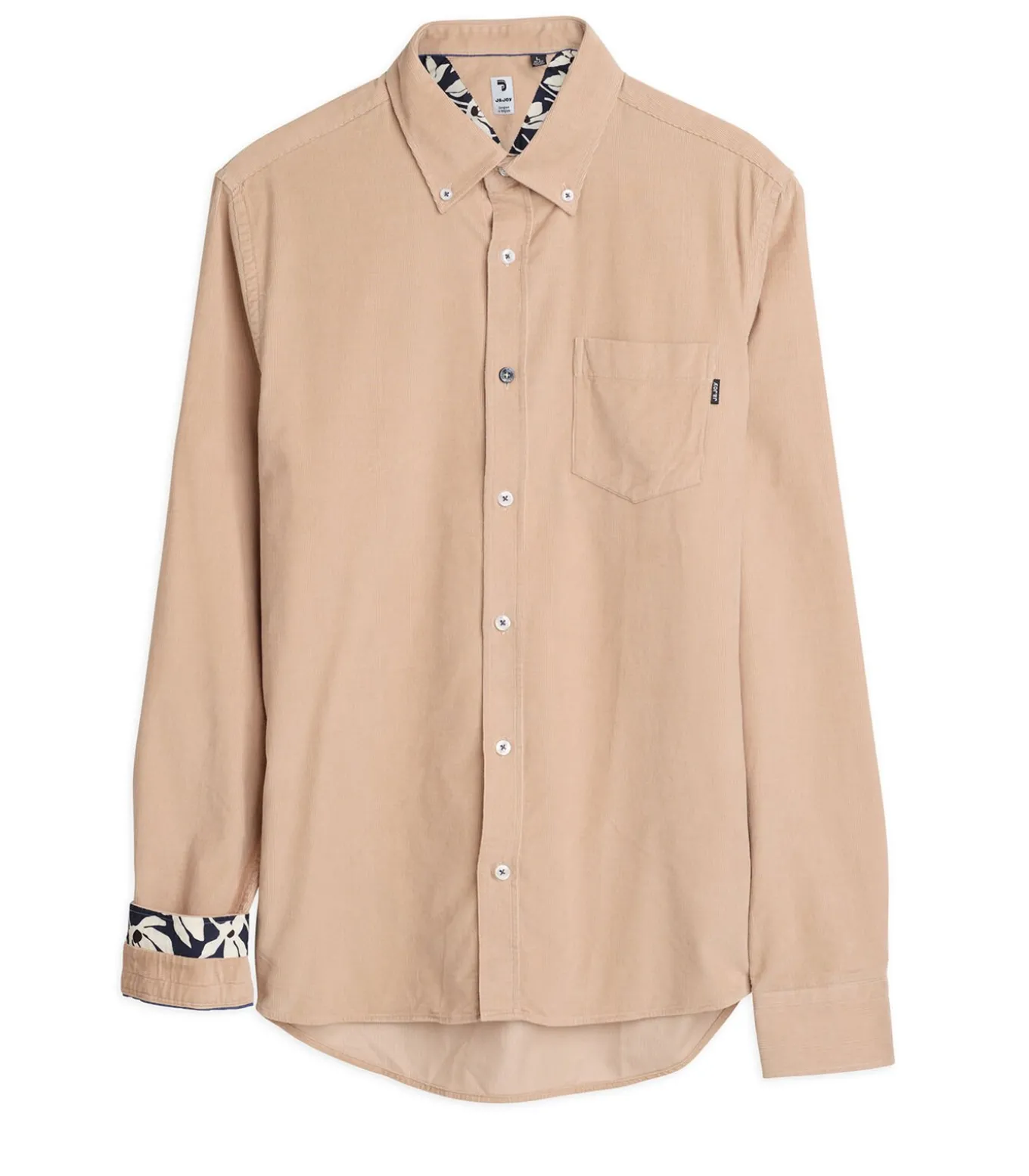 Heren grijs denim overhemd met zak