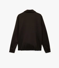 Heren Jas Viscose Blend Rits Zakdetails