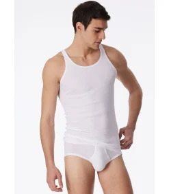 Heren Singlet Onderhemd Wit