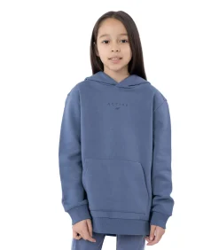 HJZ22JBLD003 32S - Trui met kap - Blauw