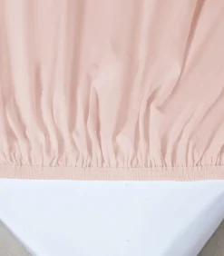 Hoeslaken 2 personen Extra 200x200 cm Lichtroze