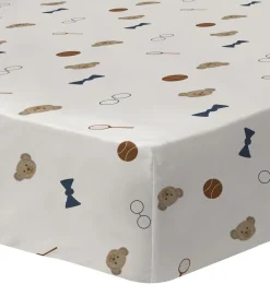 Hoeslaken, bedrukt 100% katoen, TEDDY BEAR