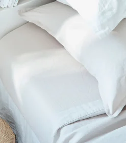 Hoeslaken van gewassen hennep, hoekhoogte 30 cm, FIJNE HENNEP