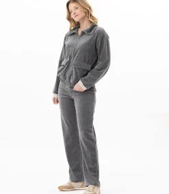 Homewear-set met ritssluiting van fluweel COUNTRY 126