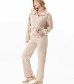 Homewear-set met ritssluiting van fluweel COUNTRY 126