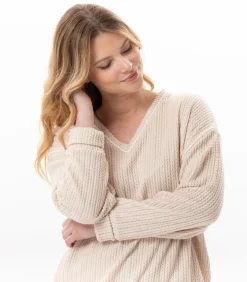 Homewear-set van gebreide stof SHETLAND 124