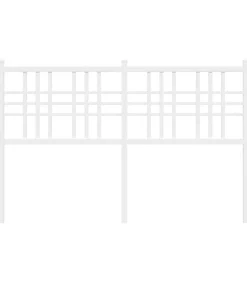 Hoofdbord 137 cm metaal wit