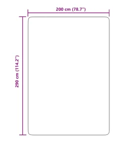 Hoogpolig vloerkleed NAVARRA 200x290 cm polyester marineblauw