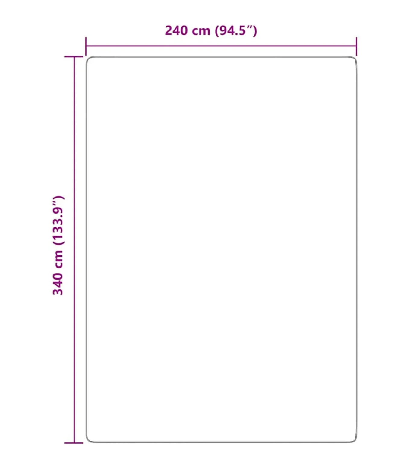 Hoogpolig vloerkleed NAVARRA 240x340 cm polyester stoffig roze