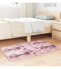 Hoogpolig vloerkleed NAVARRA 60x100 cm polyester stoffig roze