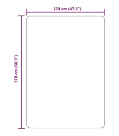 Hoogpolig vloerkleed NAVARRA 120x170 cm polyester crèmekleurig