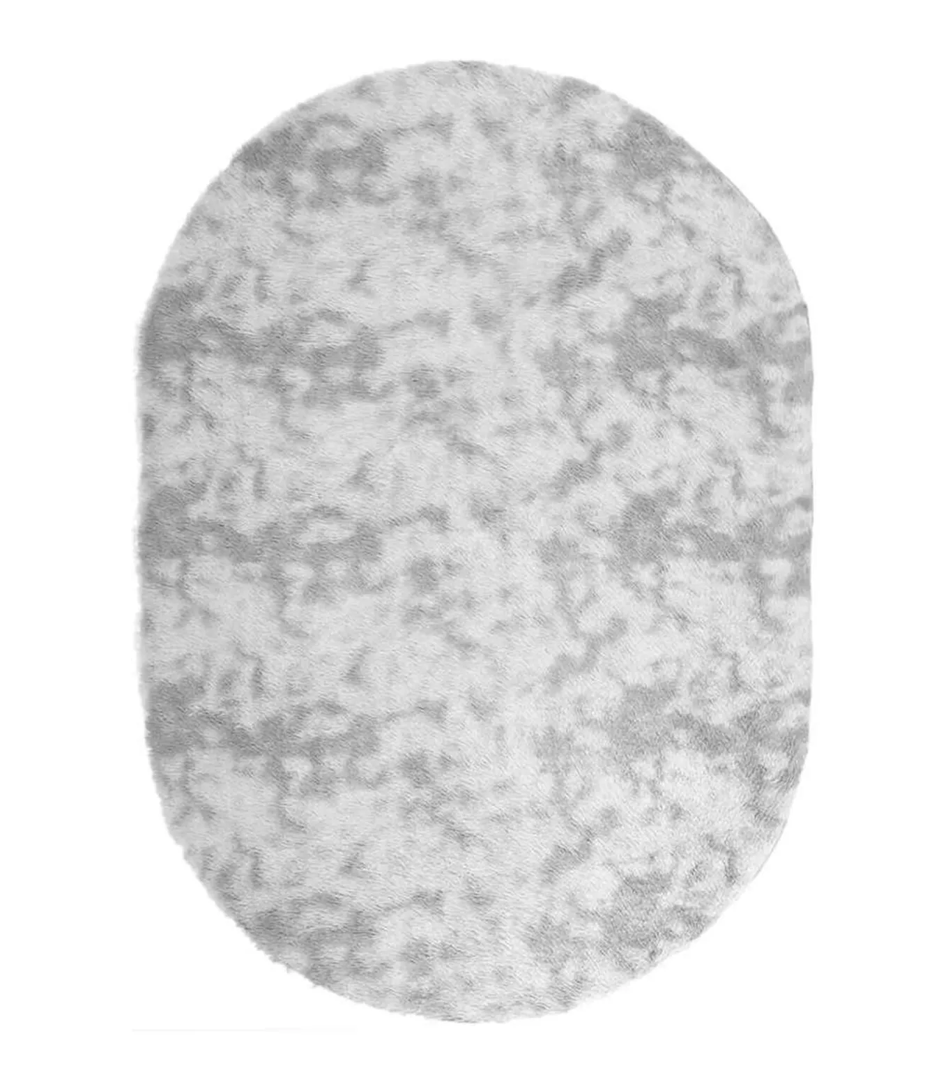 Hoogpolig vloerkleed NAVARRA 300x200 cm polyester zilvergrijs