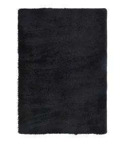 Hoogpolig vloerkleed NAVARRA 120x170 cm polyester zwart