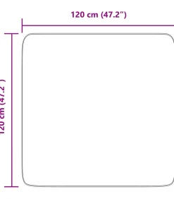 Hoogpolig vloerkleed NAVARRA 120x120 cm polyester beige