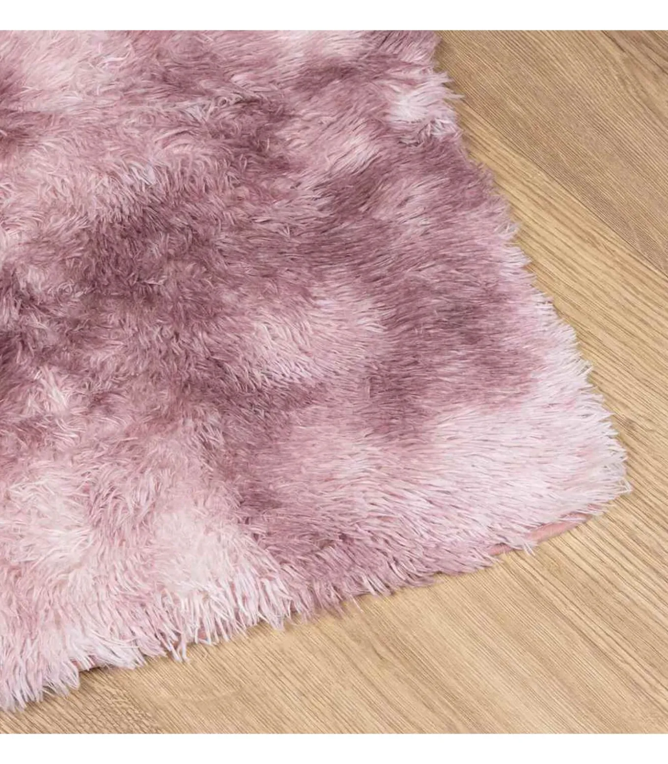 Hoogpolig vloerkleed NAVARRA 130x200 cm polyester stoffig roze