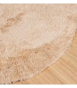 Hoogpolig vloerkleed NAVARRA 300x200 cm polyester beige