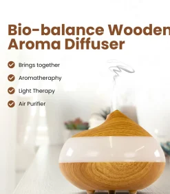 Houten Aromadiffuser Transparant Paneel [USB]