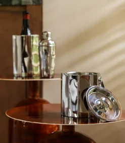 Ijsemmer 15,5xH17,5cm dubbelwandig zilver Nox