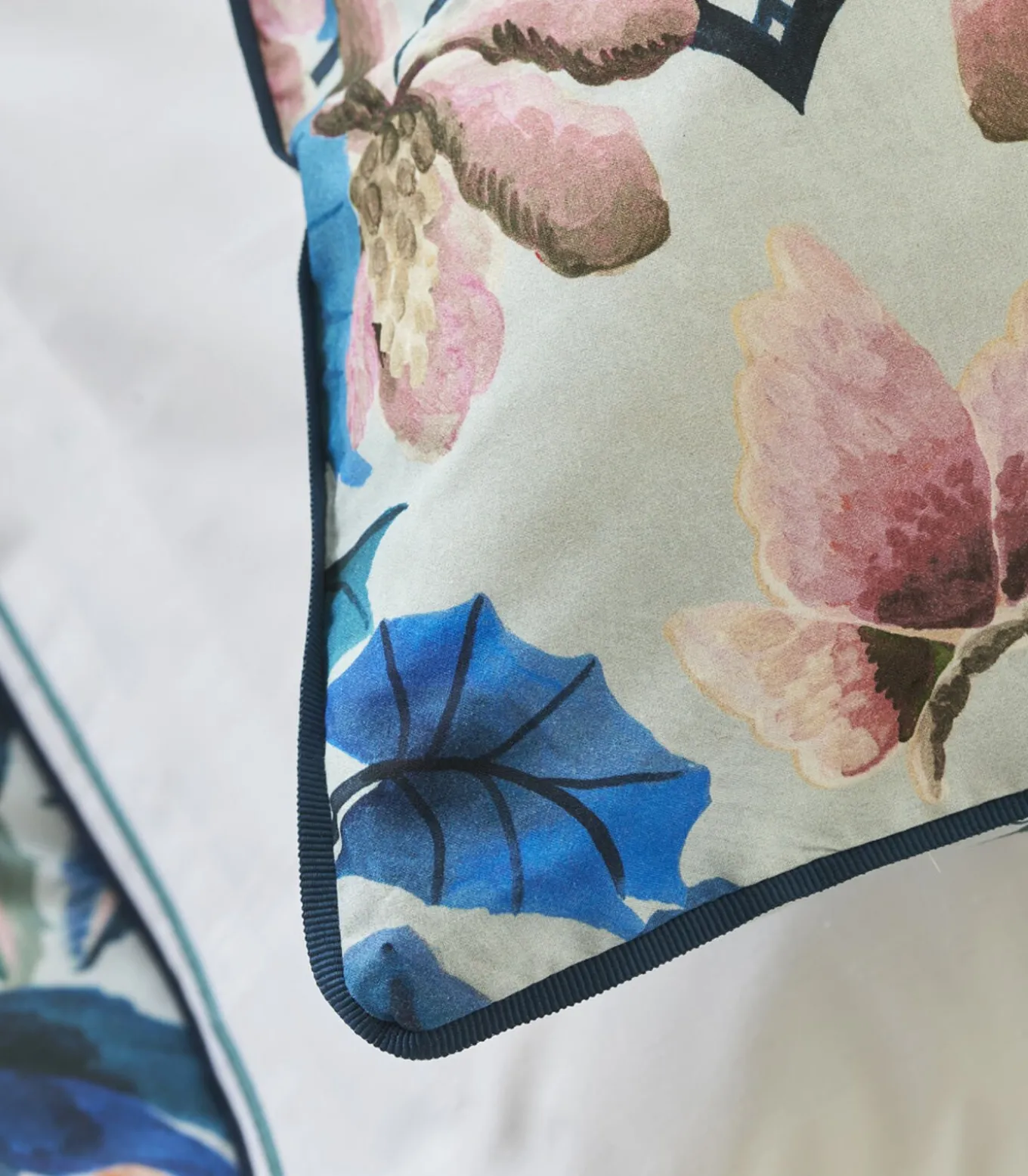 Ikebana Damask - Dekbedovertrek in katoen perkal met print