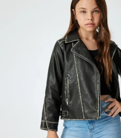 Imitatieleer Motorrijder Jasje