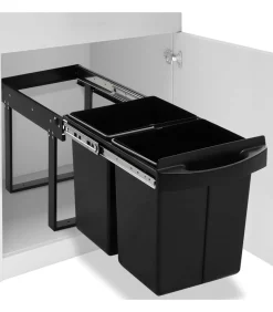 Inbouwprullenbak uittrekbaar soft-close 48 L