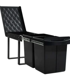 Inbouwprullenbak uittrekbaar soft-close 48 L