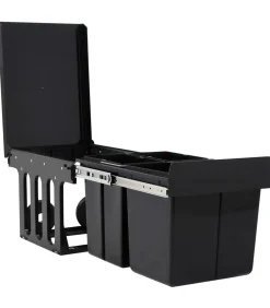 Inbouwprullenbak uittrekbaar soft-close 48 L