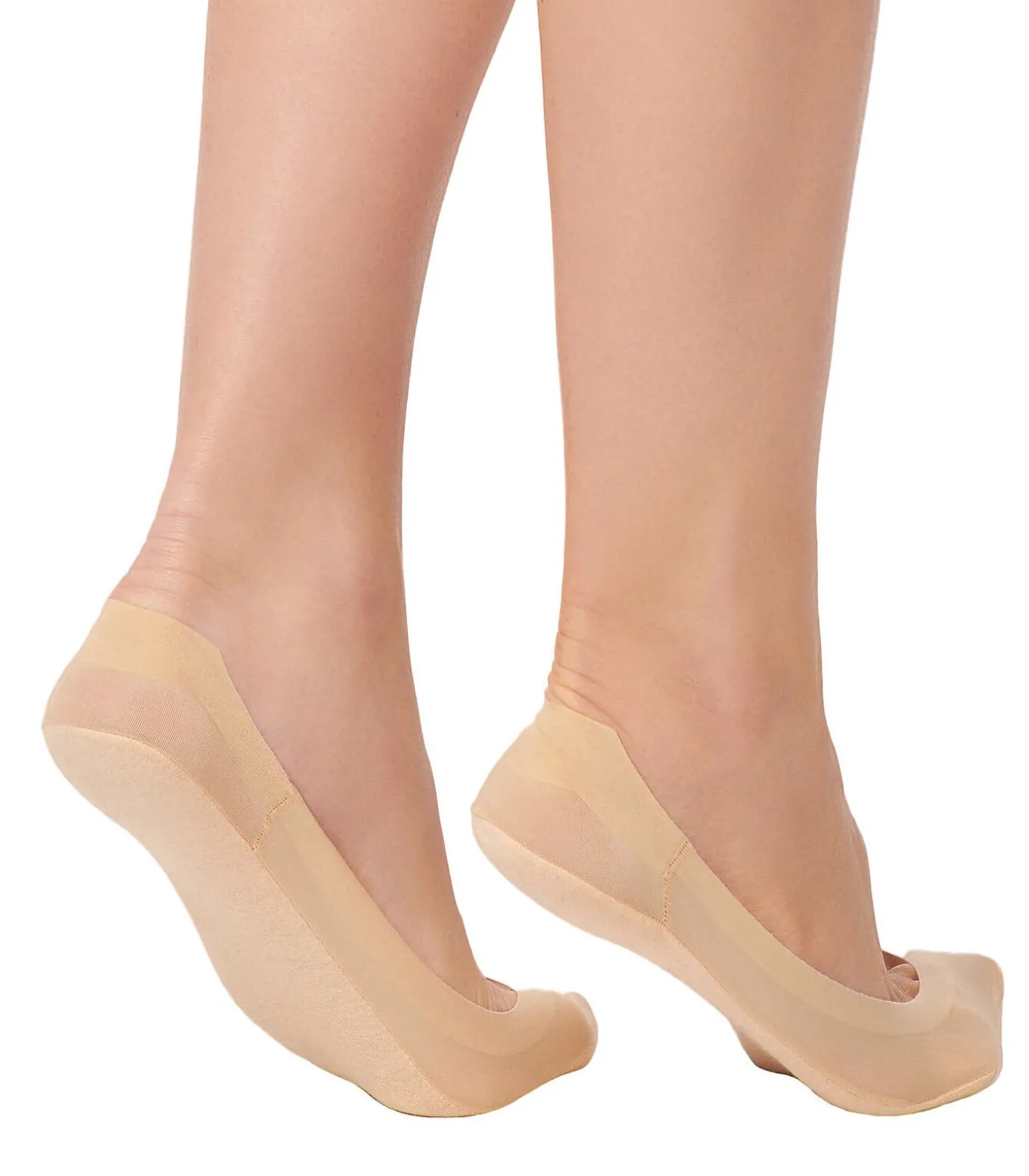 Invisible Set x2 paar ballerina's voetbeschermers huid