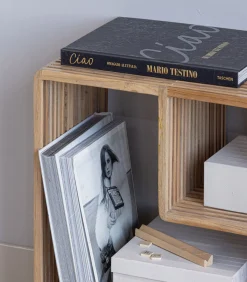 Jasmijn Sidetable Recycled Teak - Naturel - 55x55x30