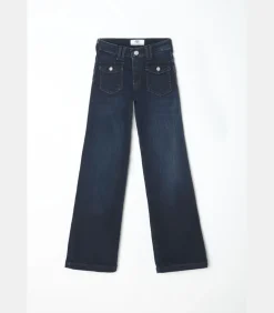 Jeans flare pulp slim hoge taille, lengte 34