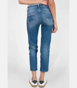 Jeans push-up recht hoge taille PULP, 7/8