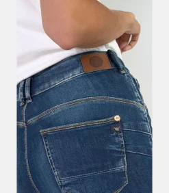 Jeans push-up regular hoge taille PULP, 7/8