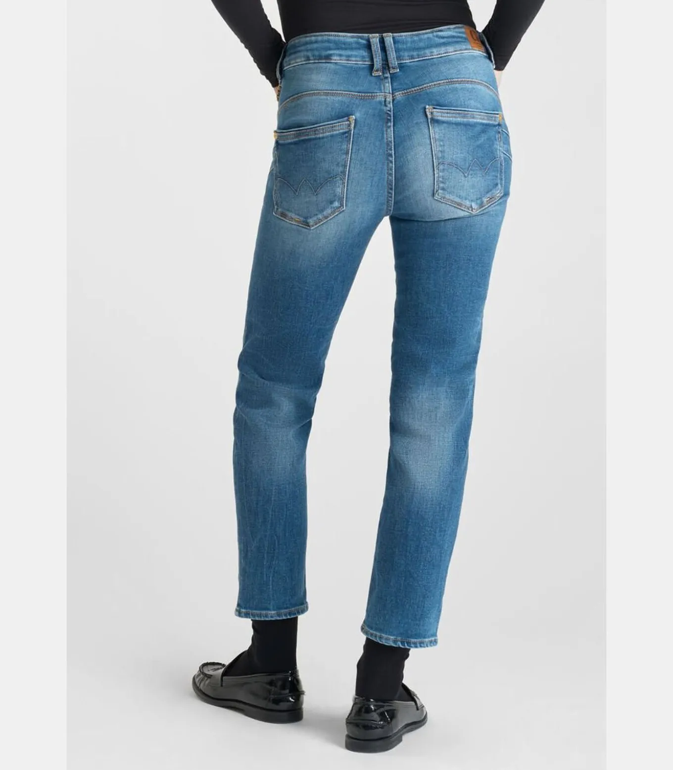 Jeans push-up regular hoge taille PULP, 7/8