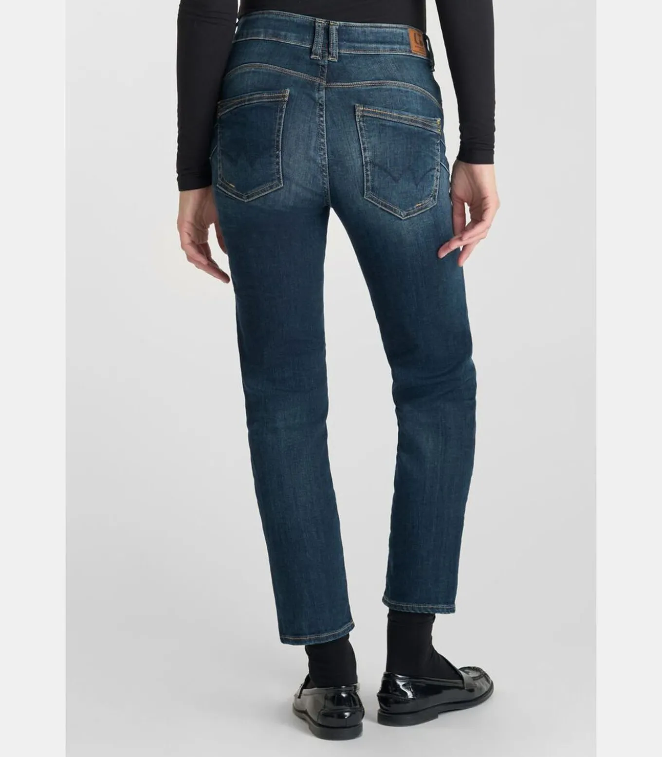 Jeans push-up slim hoge taille PULP, 7/8