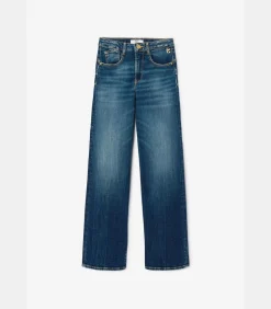 Jeans regular pulp slim hoge taille, lengte 34