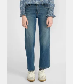 Jeans regular pulp slim hoge taille, lengte 34