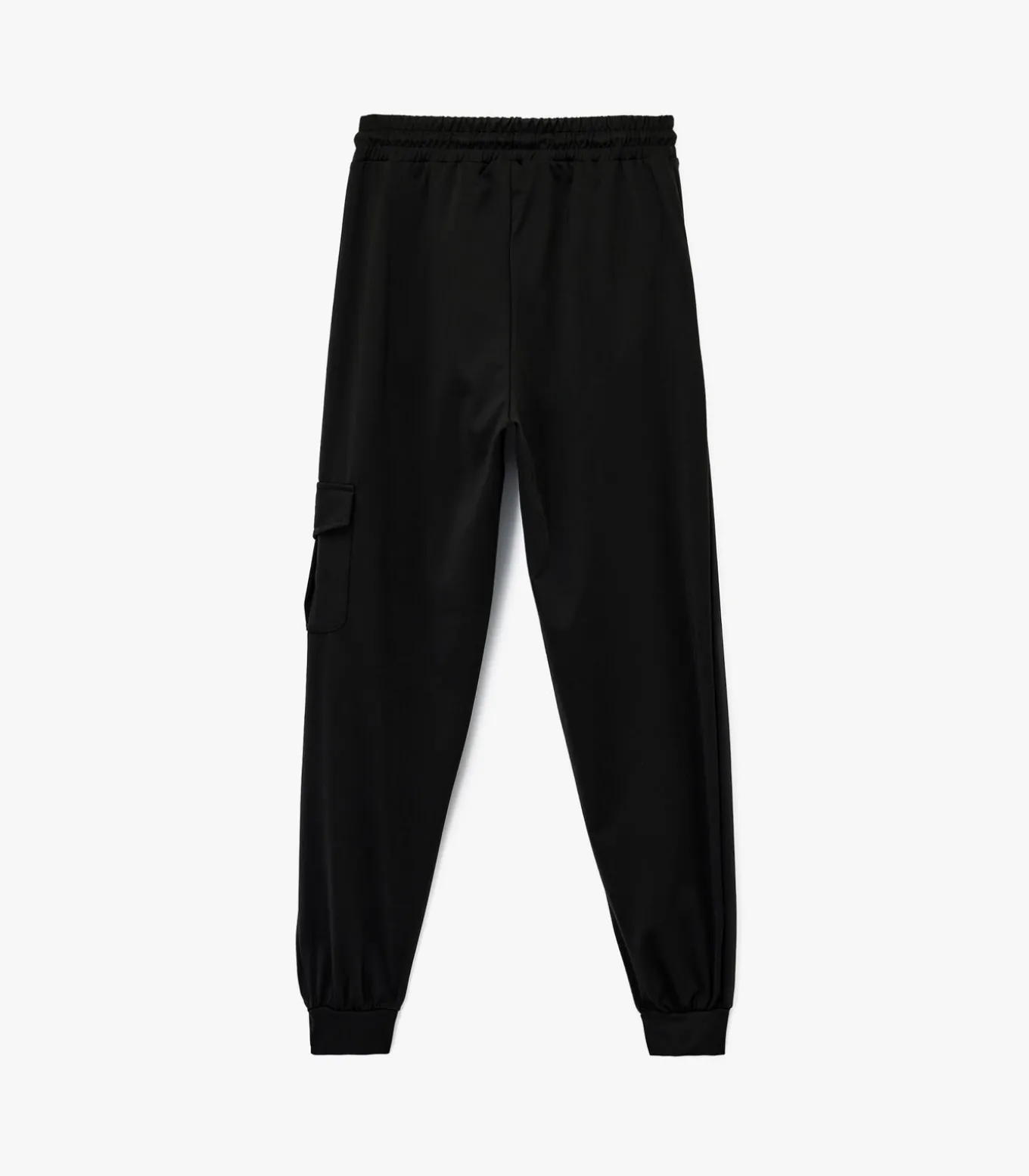 Joggingbroek met hoge taille en zakdetail